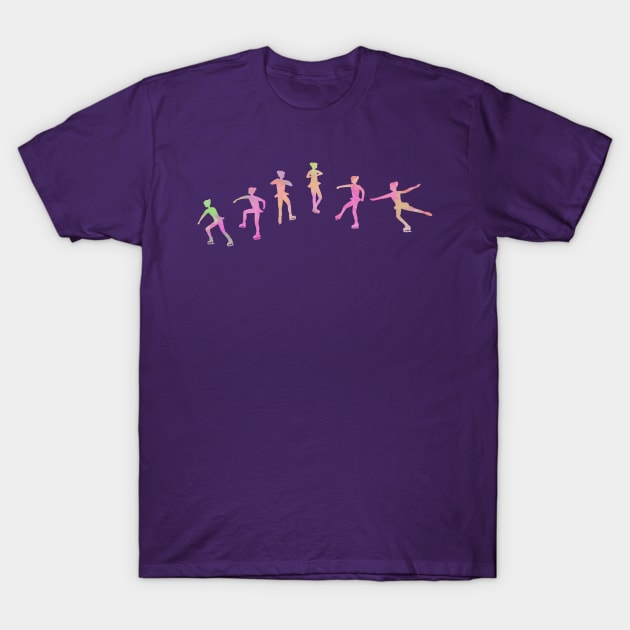 Figure skating (Salchow jump) T-Shirt by Becky-Marie